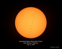 ISS Solar Transit July 31, 2020 Santa Barbara, CA