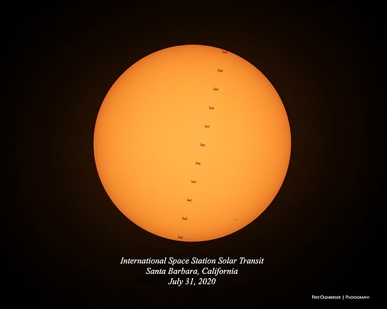 ISS Solar Transit July 31, 2020 Santa Barbara, CA
