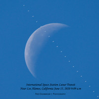 ISS Lunar Transit June 15, 2020 Near Los Alamos, CA