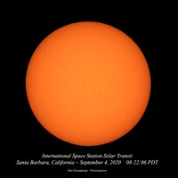 ISS Solar Transit Sept. 4, 2020 Santa Barbara, CA