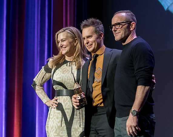 Krista Smith, Sam Rockwell, and Clark Gregg