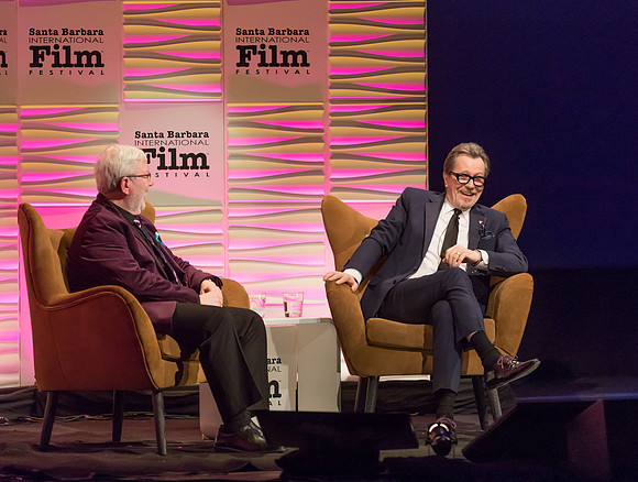 Leonard Maltin and Gary Oldman