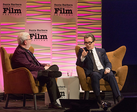 Leonard Maltin and Gary Oldman