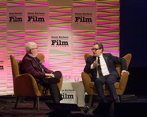 Leonard Maltin and Gary Oldman
