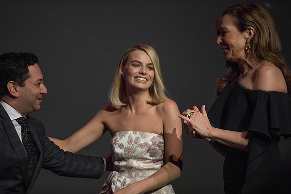 Scott Feinberg, Margot Robbie, and Allison Janney