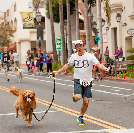 Steve Harding, 1st place Dog Mile