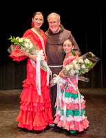 Alex Freres and Ysabella Yturralade with Fr. Larry