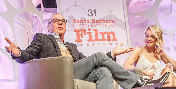 Michael Keaton and Rachael McAdams