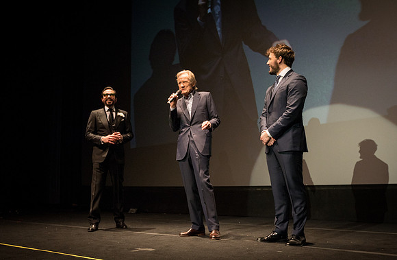 Roger Durling, Bill Nighy, and Claflin