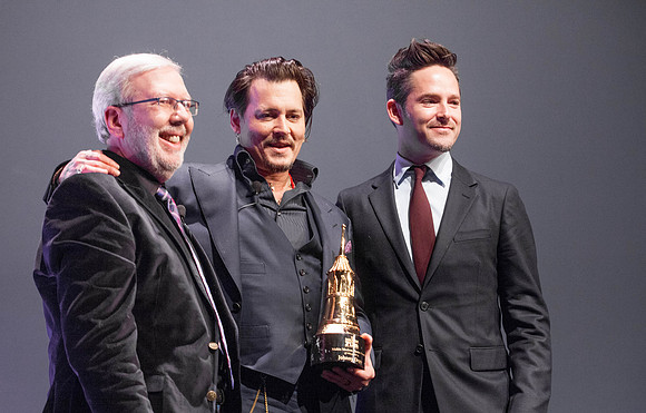 Leonard Malkin, Johnny Depp, and Scott Cooper